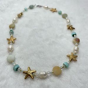 Handmade beachy starfish necklace